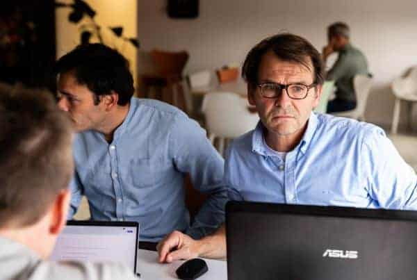 people at work